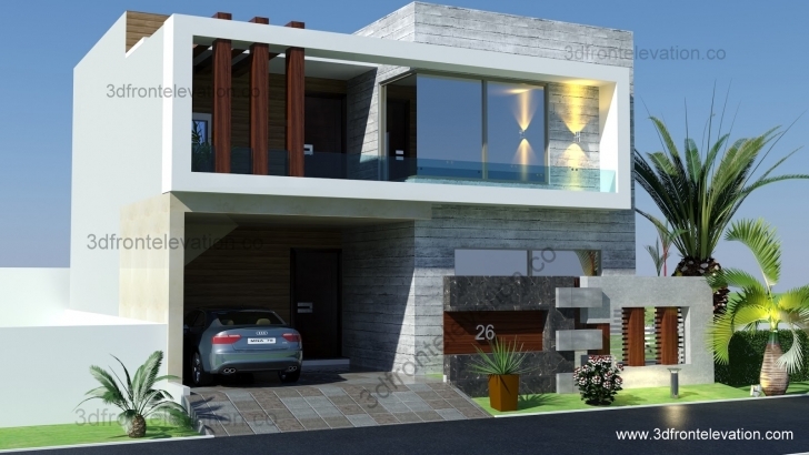Splendid 3D Front Elevation: Pakistan 3D Front Elevation Of House Picture