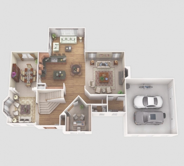 Splendid 3D Two Storey Floor Plan Cool 2 Storey House Floor Plan 3D - Vipp 2 Storey House Plan 3D Image