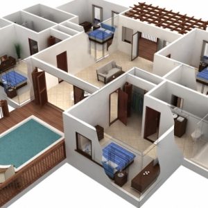 Autocad House Drawing 2D