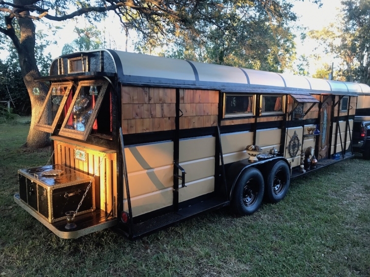 Splendid Converted Horse Trailer - Tiny House Swoon Converted Transportation Bus Tiny House Swoon Pic