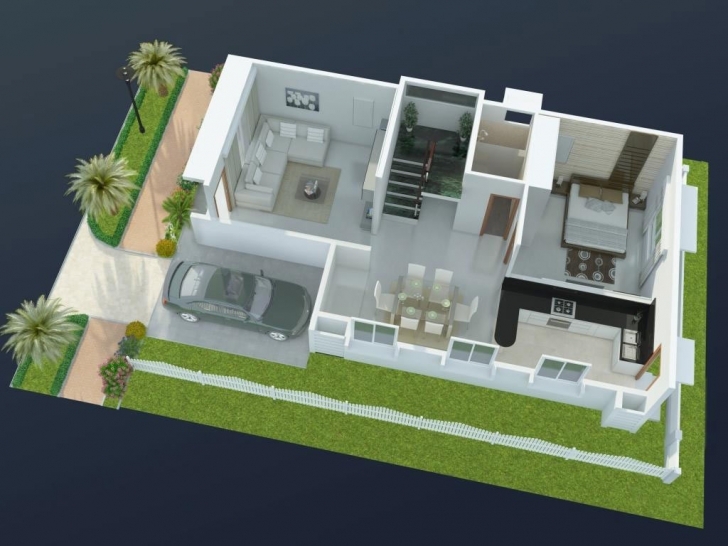 Splendid Famous Duplex House Floor Plans Indian Style — House Style And Plans 20*30 Duplex House Plans 3D Image