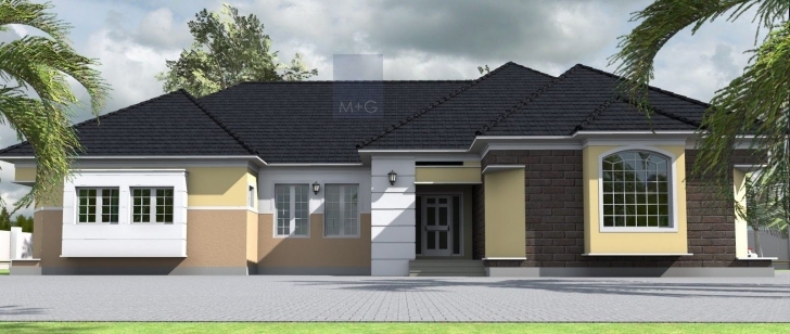 Splendid Home Architecture: Contemporary Nigerian Residential Architecture Four Bedroom Bungalow Image