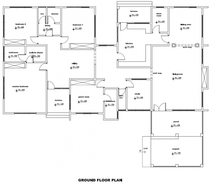Splendid House Plan Ground Floor Best Of Baby Nursery Ground Floor Plans 3 Bedroom House Floor Plans In Ghana Picture