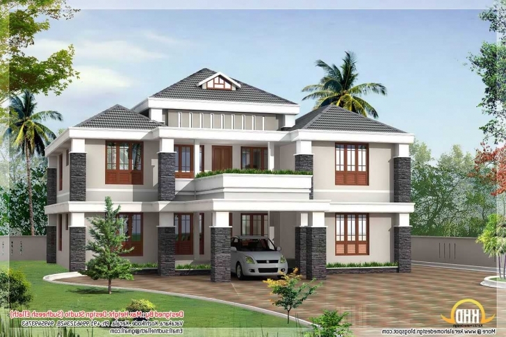 Splendid Incredible Kerala House Blue Exterior Color Combination Including Kerala Exterior Home Painting Photo