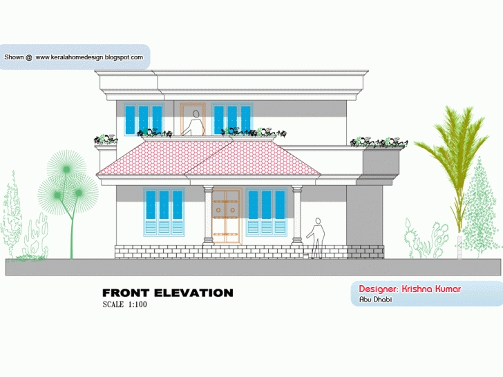Splendid Kerala Home Plan And Elevation - 1300 Sq. Feet | Home Appliance Kerala House Planners In Abu Dhabi Image