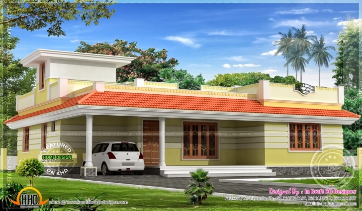 Splendid Kerala Model Single Floor Home Plan Flat Pictures Assam Style 4 Kerala Style Single Floor Home Model Photos Pic