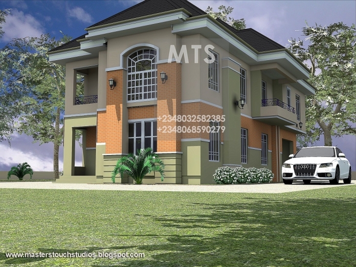 Splendid Mrs Ifeoma 4 Bedroom Duplex Nigerian Duplex Plan Image