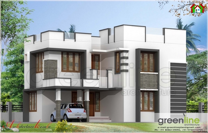 Splendid Simple House Elevation Square Feet Architecture Kerala - Home Plans Simple Housing Plan Elevation Photo