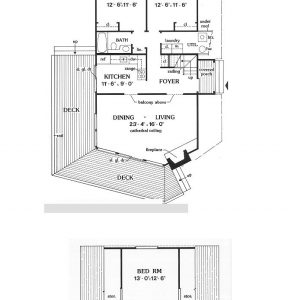 A Frame House Plans 3 Bedroom