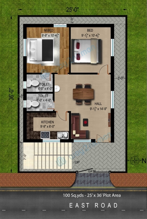 Stunning 88+ Home Design 100 Sq Yard - 150 Square Yards House Plan In India 100 Square Yard House Image