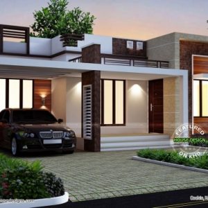 Simple Flat Modern House
