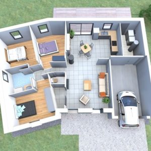 3D House Plain