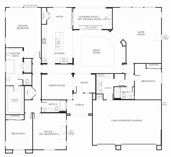 Stunning Single Story 4 Bedroom House Plans Unique Kit Home Floor Plans Single Story House Floor Plans Australia Photo