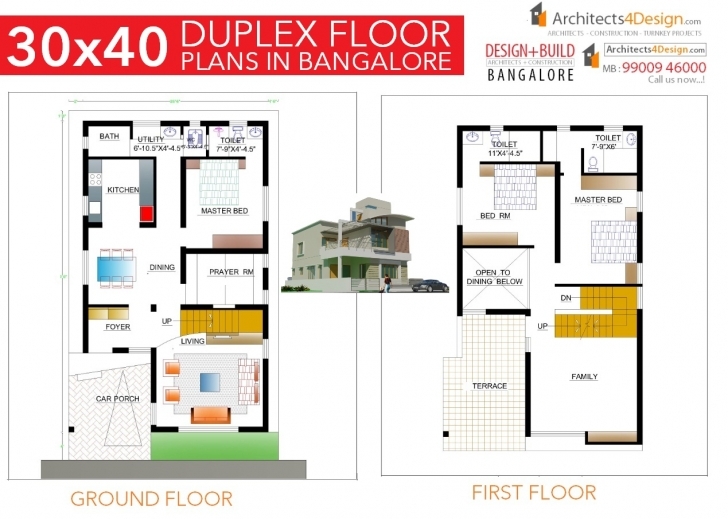 Top 30X40 House Plans In Bangalore For G+1 G+2 G+3 G+4 Floors 30X40 1200 Sq Ft House Plan With Car Parking In Bangalore Picture
