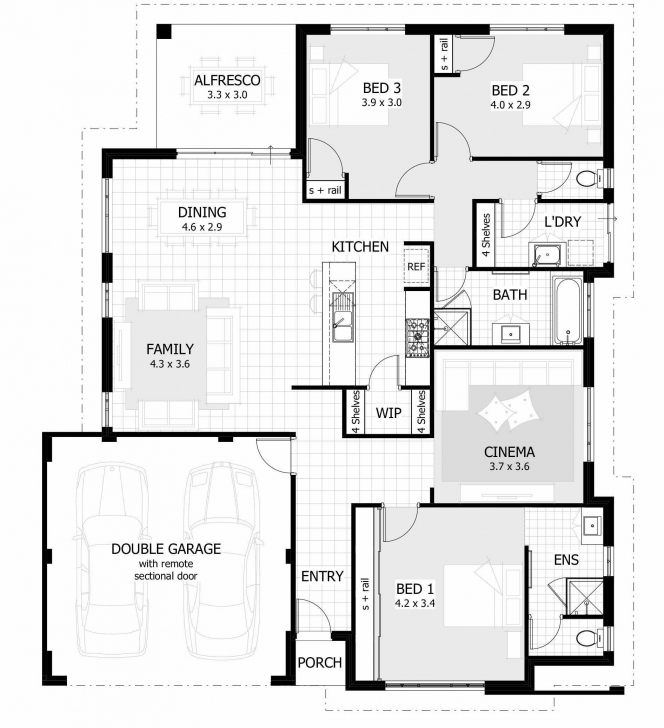 Top Awesome Sketch Of 3 Bedroom House Collection Including Floor Plan 3 Bedroom Building Plan Design Picture