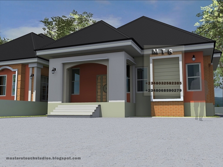 Top Bedroom Bungalow Duplex Accamera - Building Plans Online | #34197 Three Bedroom Bungalow In Nigeria Image