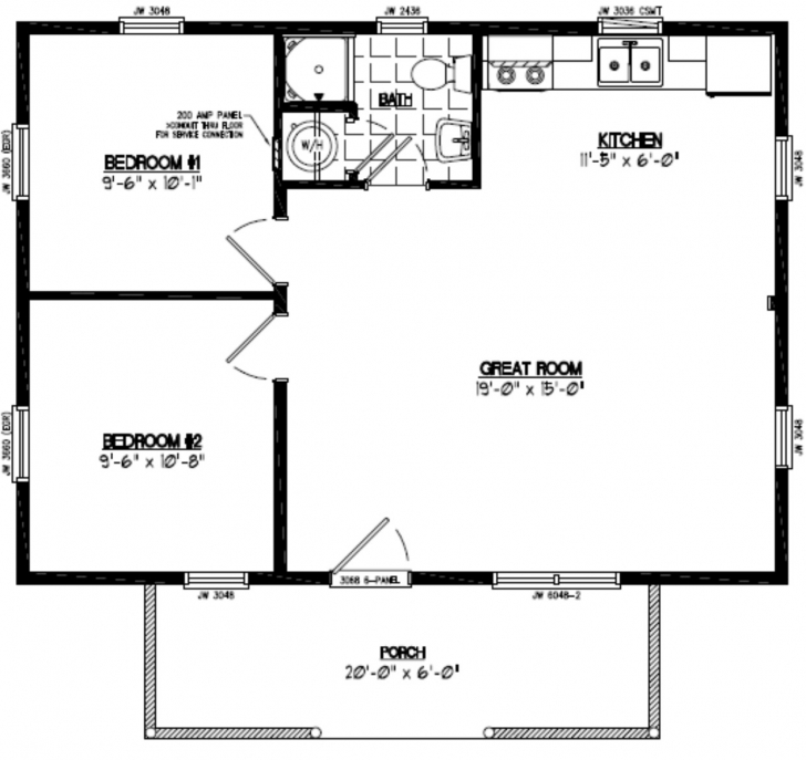 Top Certified Homes | Pioneer Certified Home Floor Plans 22 X 40 House Plans Image