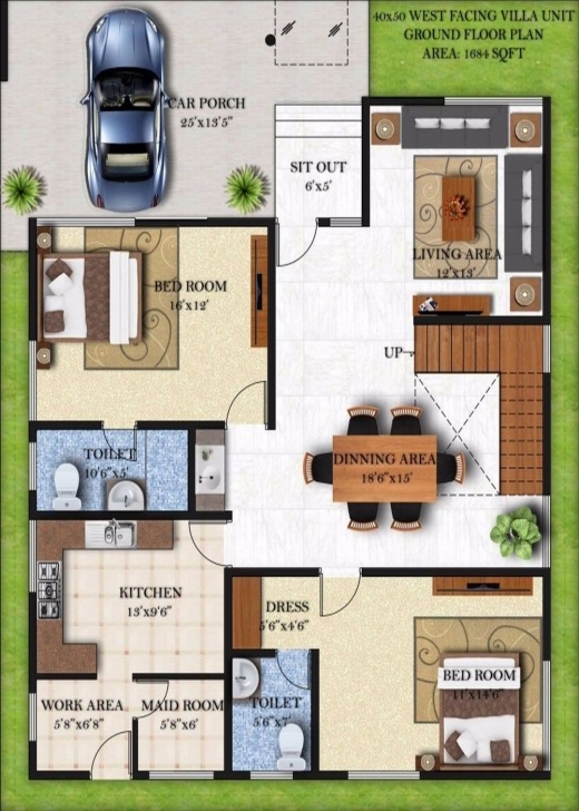 Top House Plan 25 X 50 Awesome Excellent House Plans For 40 X 50 15*50 House Plan East Facing Picture