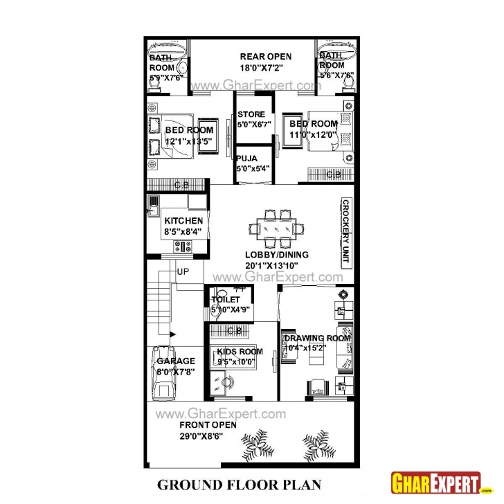 Top House Plan For 30 Feet By 60 Feet Plot (Plot Size 200 Square Yards House Plan For 24 Feet By 60 Feet Plot Photo