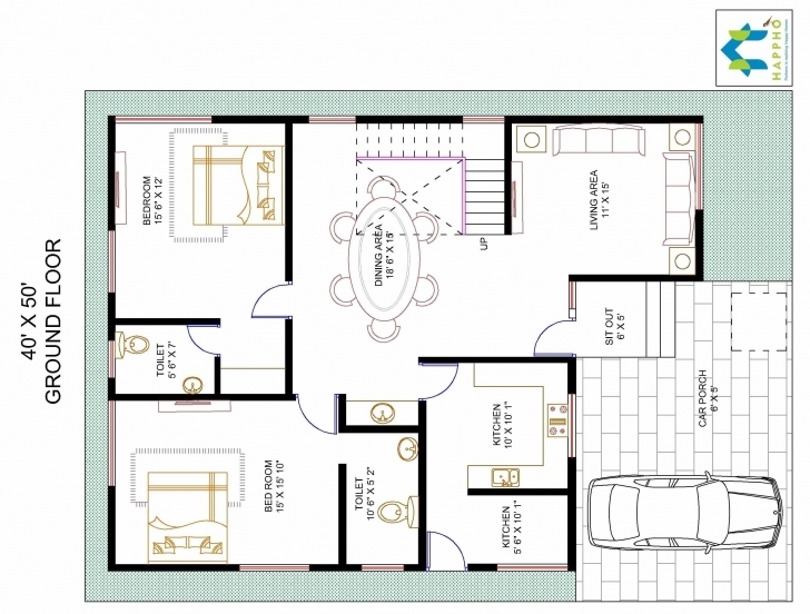 Top House Plan For 40 Feet By50 Plot Size 222 Square Yards Fine X 50 15 X 50 Duplex House Plan Pic