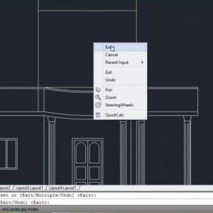 Autocad 2D Plan And Elevation