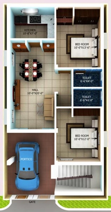 Top N Home Design For Sq Ft House Plans Ideas Gallery Individual Arts 1000 Sq Ft House Plans Indian Style 3D Pic