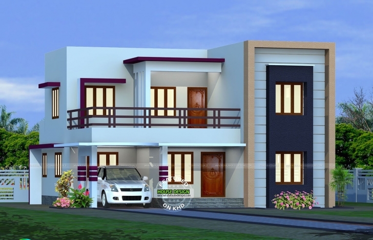Top Photo of 2082 Sq.ft Flat Roof Home Design - Youtube Designs For Flat Roofed Houses Photo