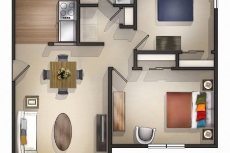 3 Bedroom Flat Plan On Half Plot In Nigeria