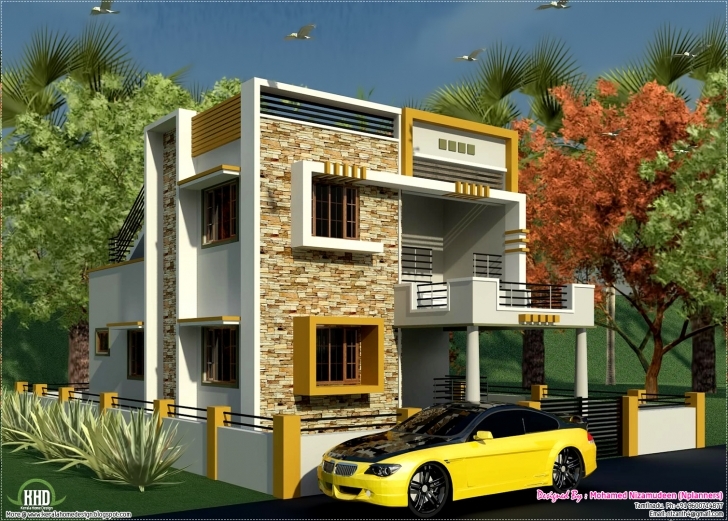Top Photo of Eco Friendly Houses: South Indian Style New Modern 1460 Sq. Feet New Indian House Pic Picture