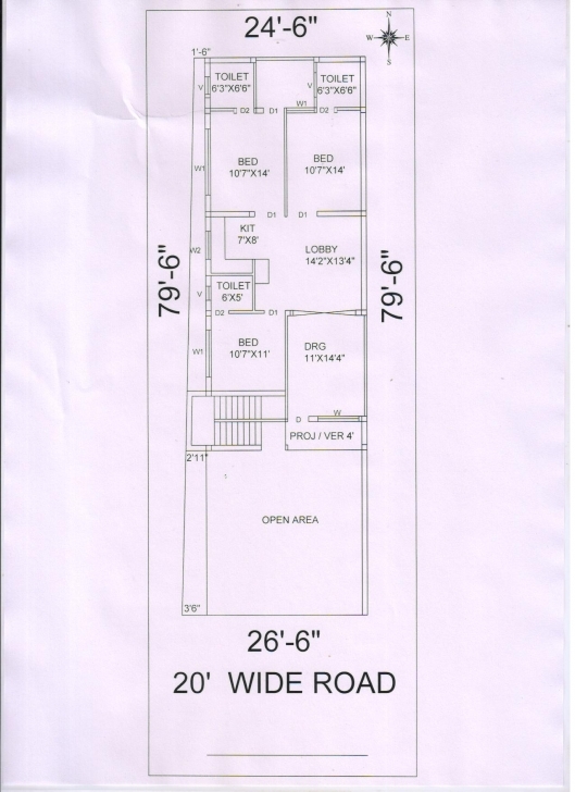 Top Photo of Extremely Ideas 14 Building Plans For 20X60 Plot 20 X 60 House Plans East Facing House Plans 20 X 60 Picture