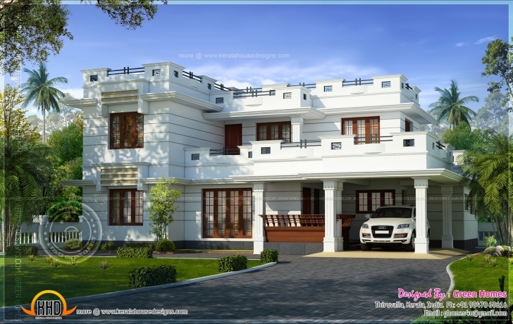 Top Photo of Flat Roof House Design Square Feet Indian Plans - Building Plans Beautiful Flat Roofed Houses Picture