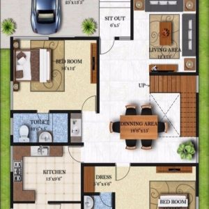 House Map Design 25*50 West Facing