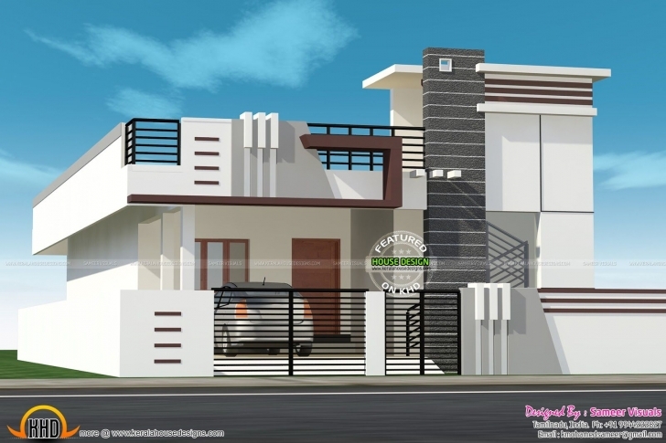 Top Photo of Small House With Car Parking Construction Elevation - Google Search North Face House Elevation Image