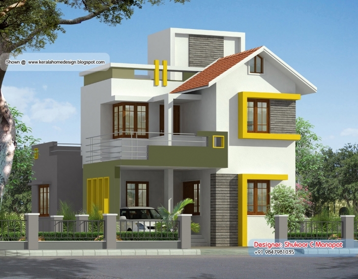 Top Photo of Square Feet Kerala Style Villa Plan Home Design Floor - House Plans Budget House Plans Kerala Style Picture