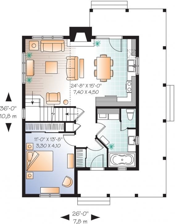 Top Photo of Traditional Style House Plan 3 Beds 2 00 Baths 2066 Sq Ft 23 825 23 * 50 House Plans Image