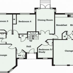 5 Bedroom Dormer Bungalow Plans