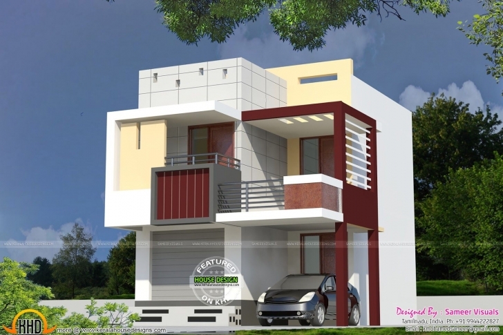 Top Photo of Very Small Double Storied House | Story House, House And Dream House Home Front Design Double Floor Picture