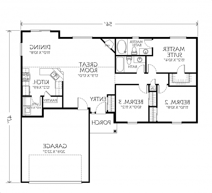 Top Single Story Small House Plans - Tiny House Small Single Story House Floor Plans Picture