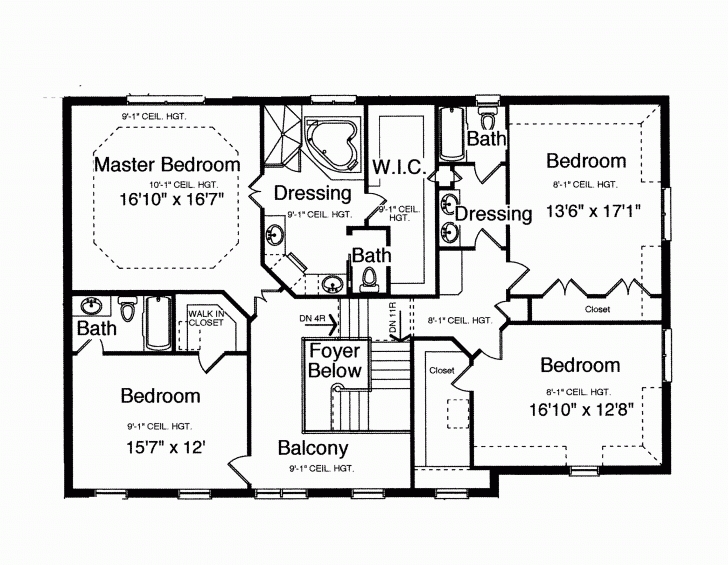 Top Small 4 Bedroom House Plans - Bedroom Design Ideas Simple House Plan With 4 Bedrooms And Garage Picture