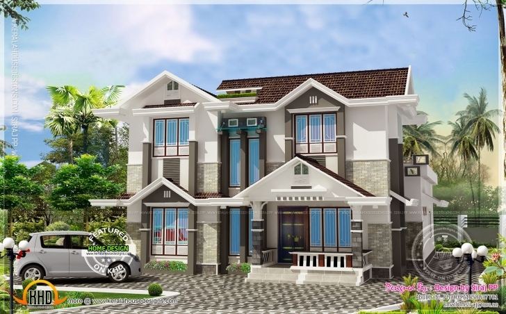 Wonderful 239 Square Yards Exterior Of A Modern Home - Kerala Home Design And Kerala House Planners In Abu Dhabi Photo