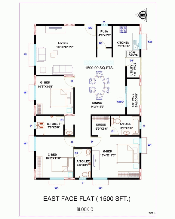 Wonderful Architectures : N Vastu House Plans For X East Facing Youtube Site 30 40 3 Bhk House Plans East Facing Image