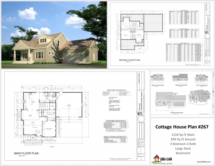 Wonderful Cottage House Plans Autocad Dwg Pdf - Building Plans Online | #88830 House Complete Plans And Designs Image