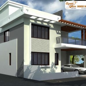 North Face Duplex House Elevation