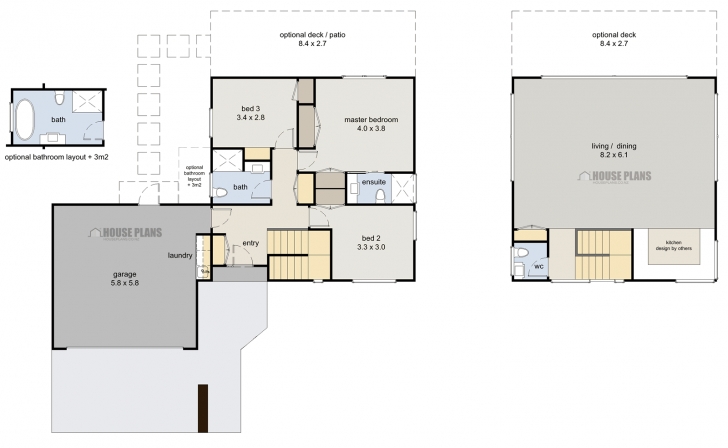 Wonderful Zen Cube Living Up 3 Bedroom - House Plans New Zealand Ltd 3 Bedroom House Plans Nz Image